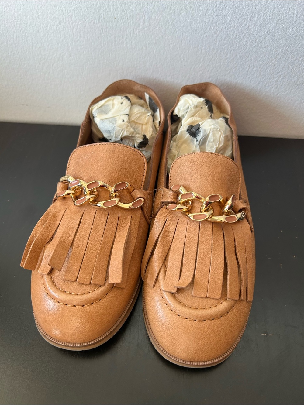 SEE BY CHLOÉ Fringe Flap Loafers in tan - Picture 12 of 15